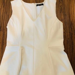 White House Black Market White Peplum top